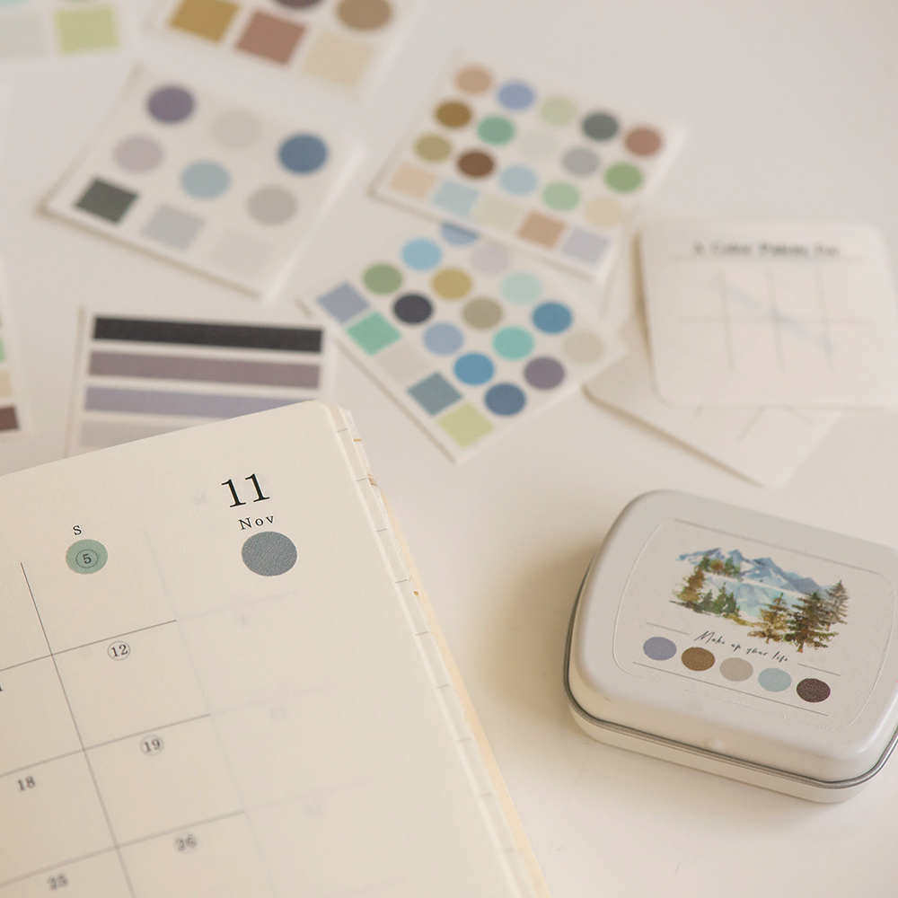 MU Mini Tin Palette Stickers
