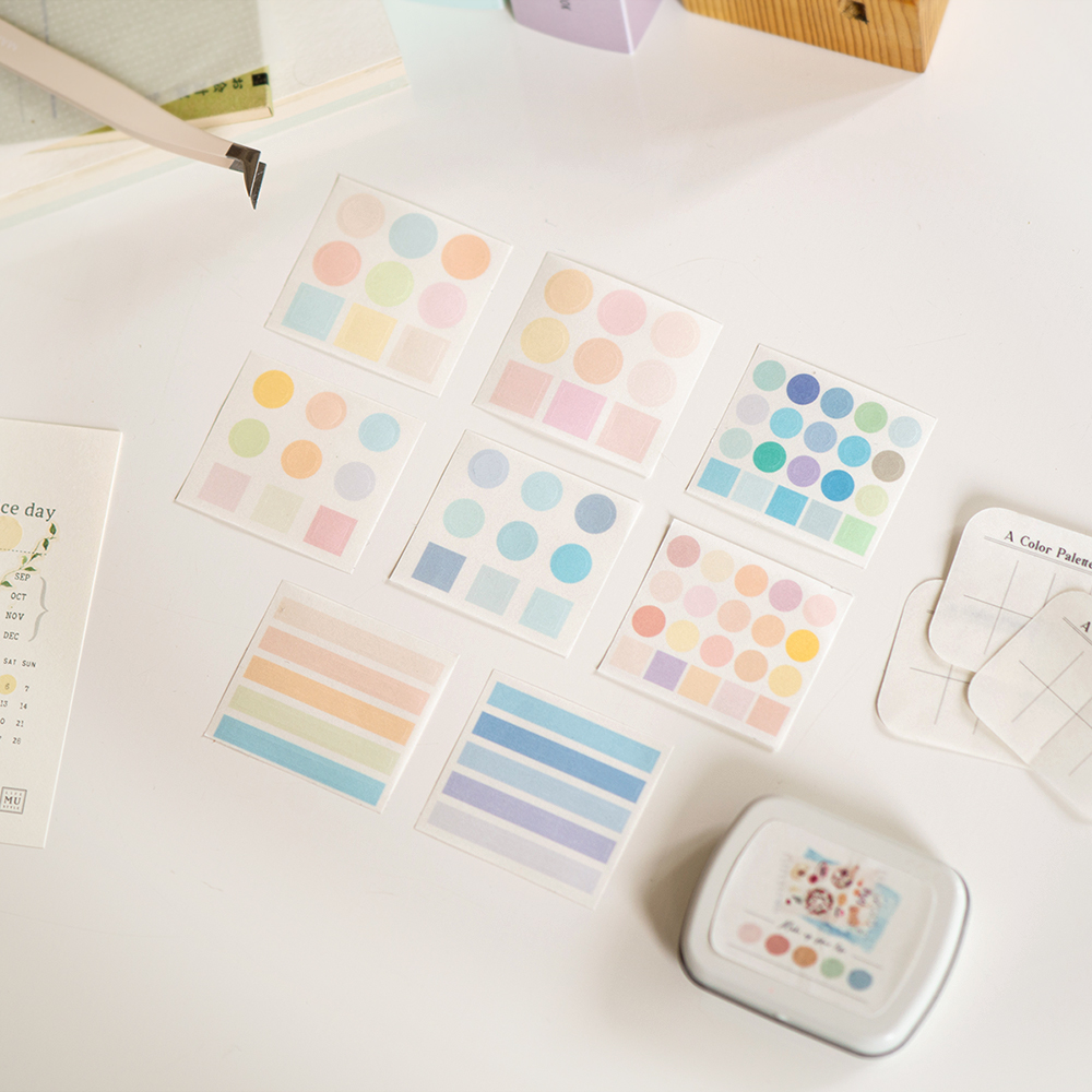 MU Mini Tin Palette Stickers