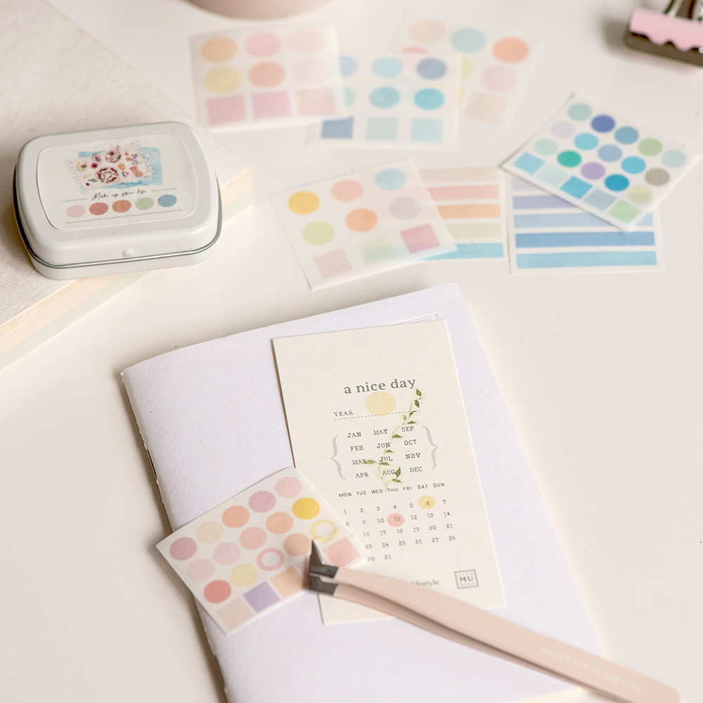 MU Mini Tin Palette Stickers