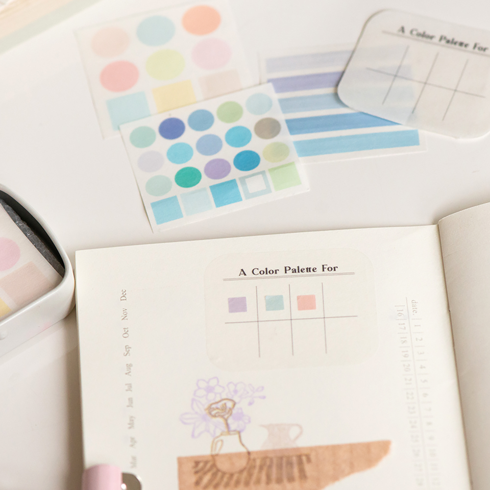 MU Mini Tin Palette Stickers
