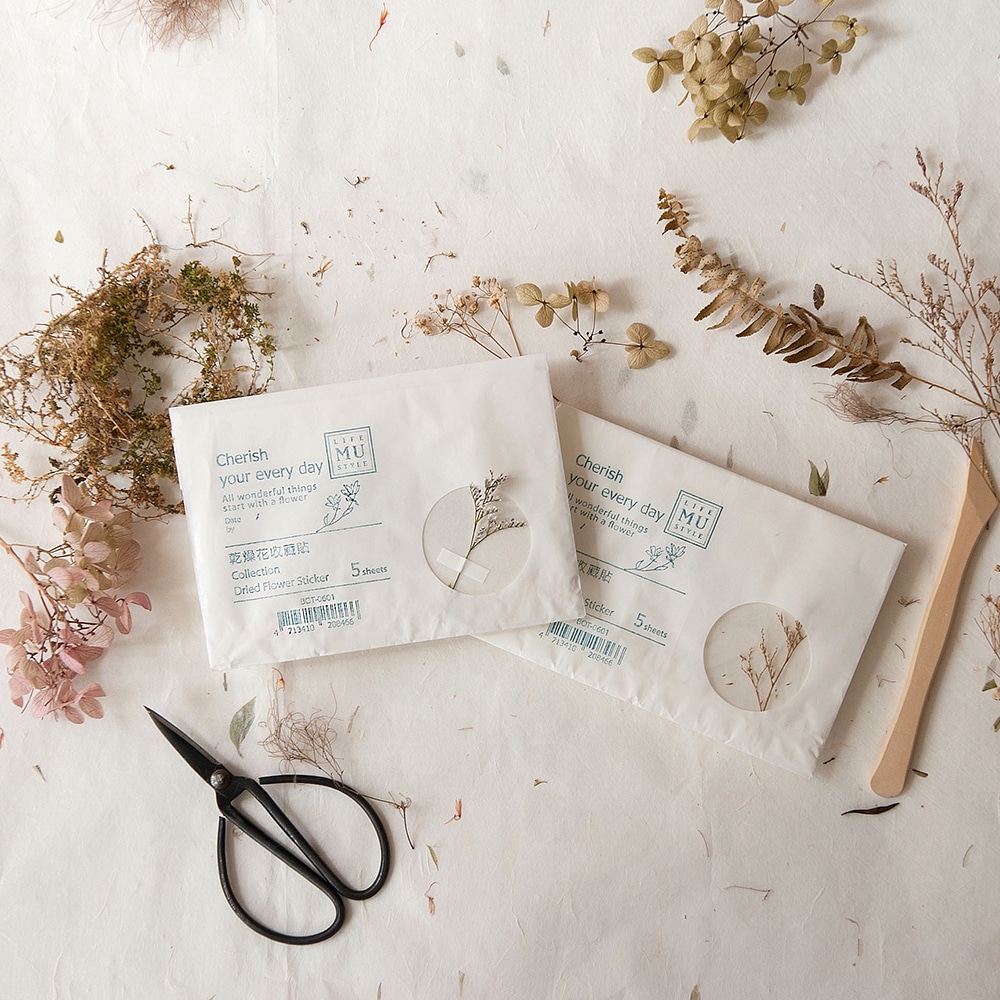 MU Print-On Stickers - Dried Flower Sticker