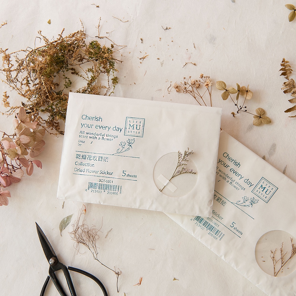 MU Print-On Stickers - Dried Flower Sticker