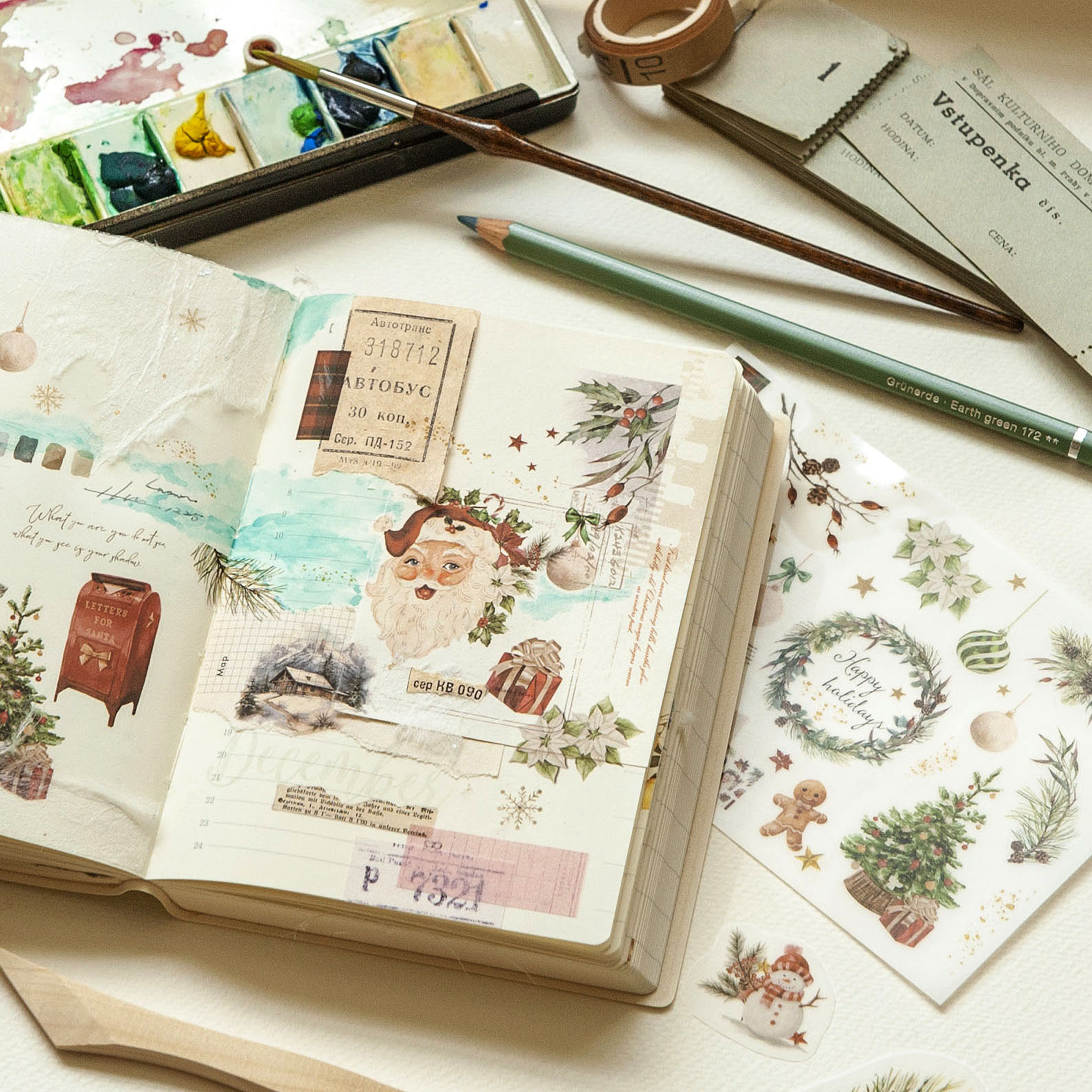 MU Print-On Christmas Stickers No. 027