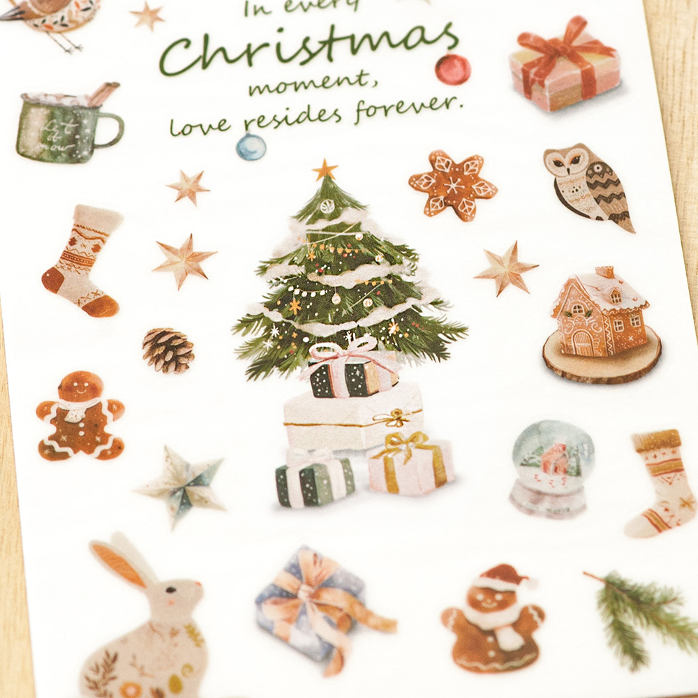 MU Print-On Christmas Stickers No. 028
