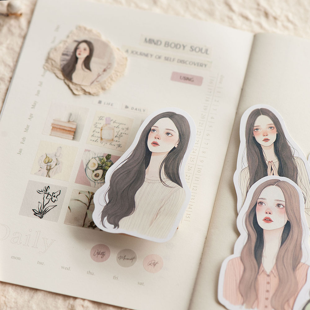 MU Girls Washi Flake Stickers Set 1