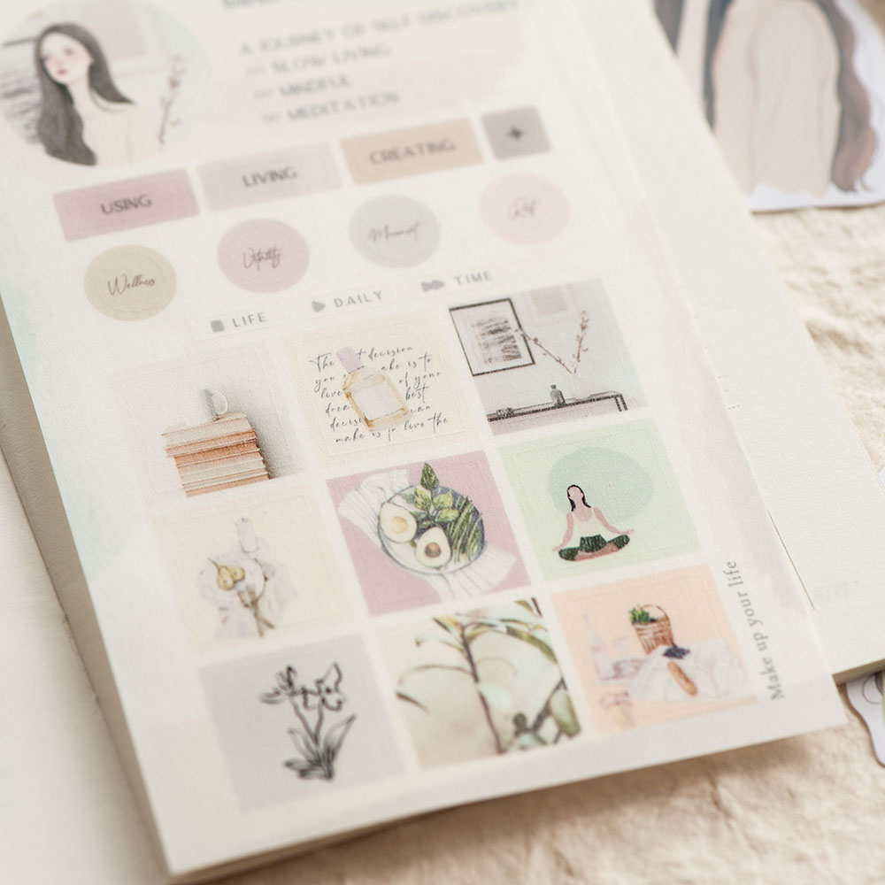MU Girls Washi Flake Stickers Set 1