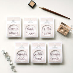 MU My Icon Clear Stamp Set - Months (set of 6)