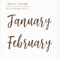 MU My Icon Clear Stamp Set - Months (set of 6) - Image 2