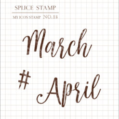 MU My Icon Clear Stamp Set - Months (set of 6) - Image 3