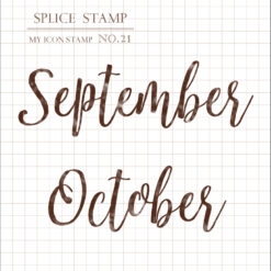 MU My Icon Clear Stamp Set - Months (set of 6) - Image 6