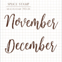 MU My Icon Clear Stamp Set - Months (set of 6) - Image 7