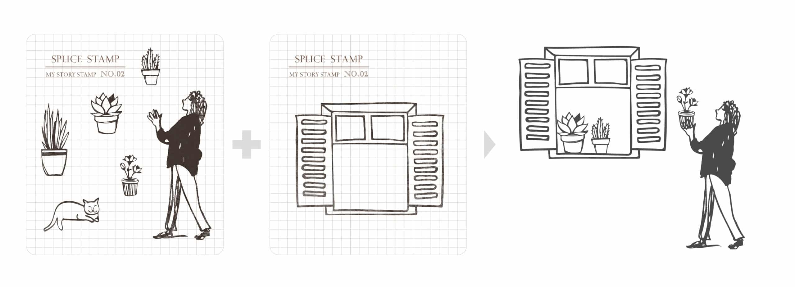 MU My Story Clear Stamp Set no. 02
