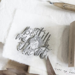 Black Milk Project Prayer Rubber Stamp - Be Still my Heart