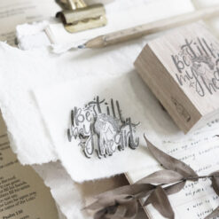 Black Milk Project Prayer Rubber Stamp - Be Still my Heart