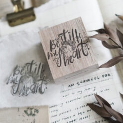 Black Milk Project Prayer Rubber Stamp - Be Still my Heart