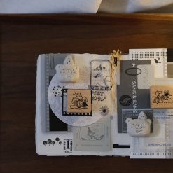 CHECK PRICE Eileen Tai Bear & Girl Travelling Rubber Stamp