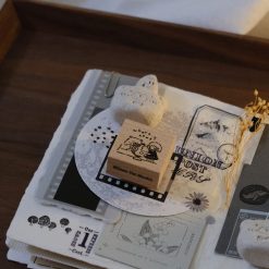 CHECK PRICE Eileen Tai Bear & Girl Travelling Rubber Stamp