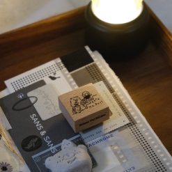 CHECK PRICE Eileen Tai Bear & Girl Travelling Rubber Stamp