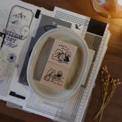CHECK PRICE Eileen Tai Bear & Girl Travelling Rubber Stamp