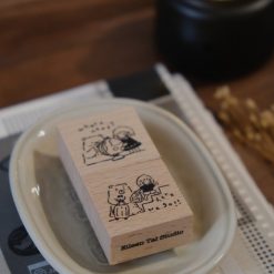 CHECK PRICE Eileen Tai Bear & Girl Travelling Rubber Stamp