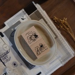 CHECK PRICE Eileen Tai Bear & Girl Travelling Rubber Stamp