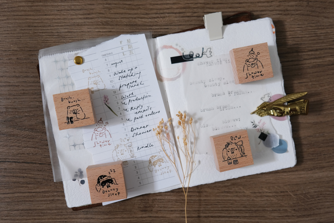 Eileen Tai Beary Ordinary Days II Rubber Stamps