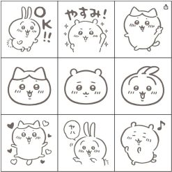 Beverly Chiikawa Check Mini Stamp Set - Set 1
