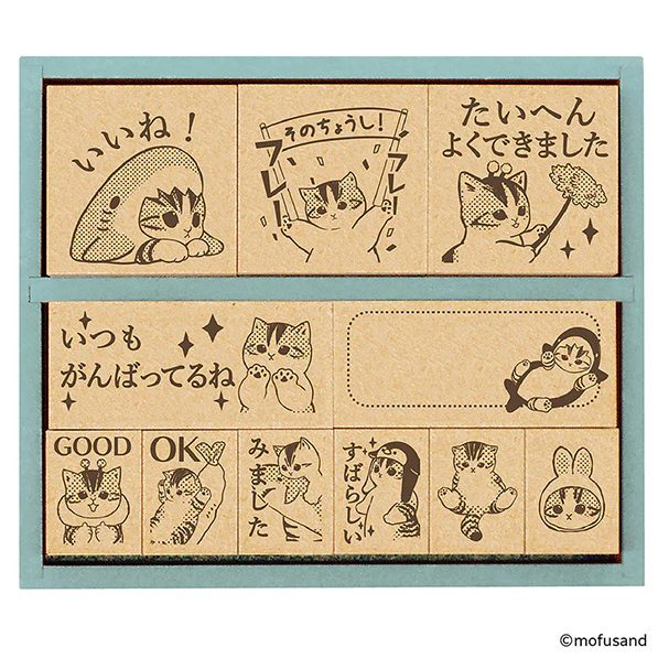Beverly x Mofusand Wooden Stamp Set