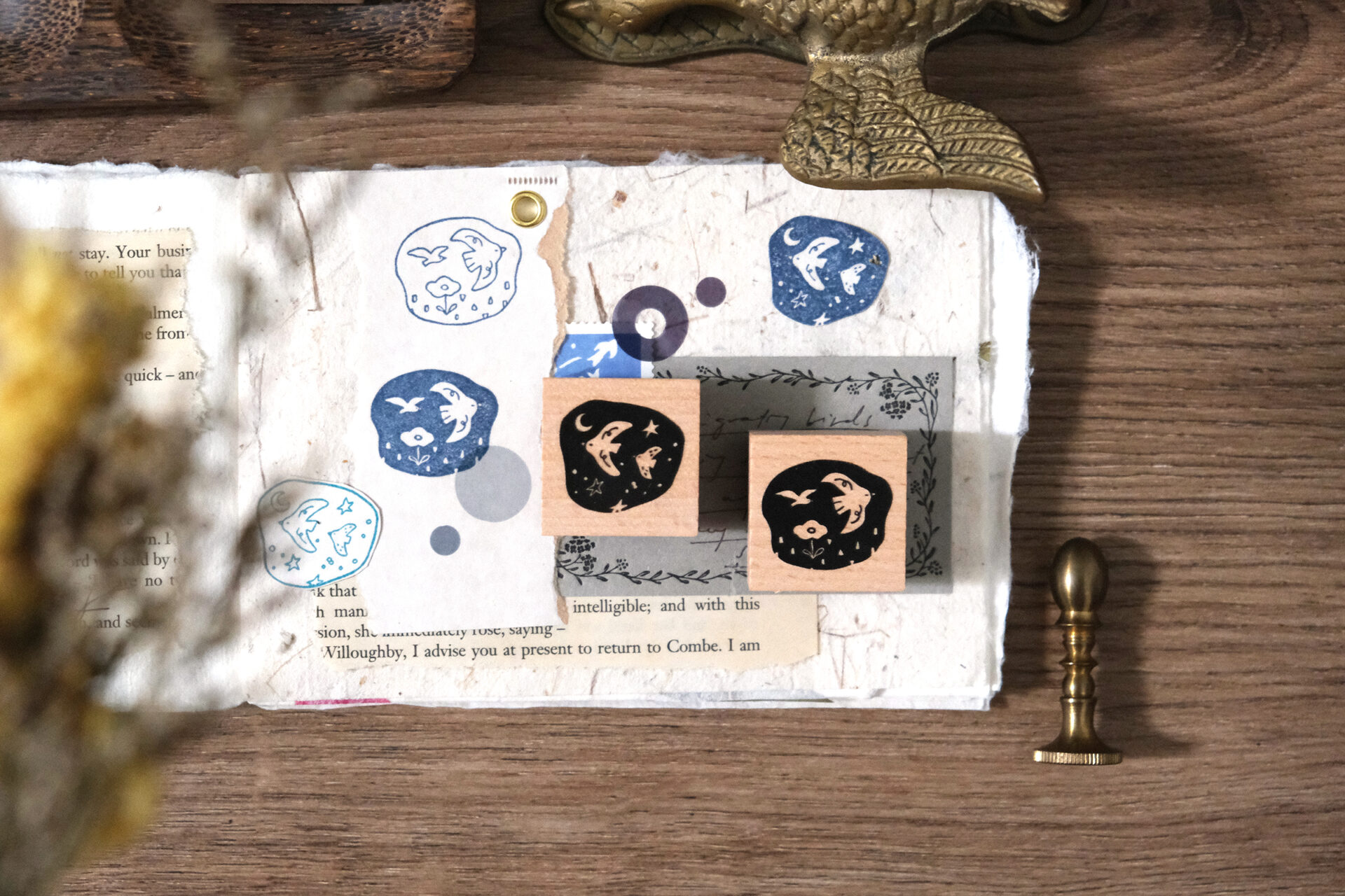 Eileen Tai Rubber Stamps "Birds Day & Night"