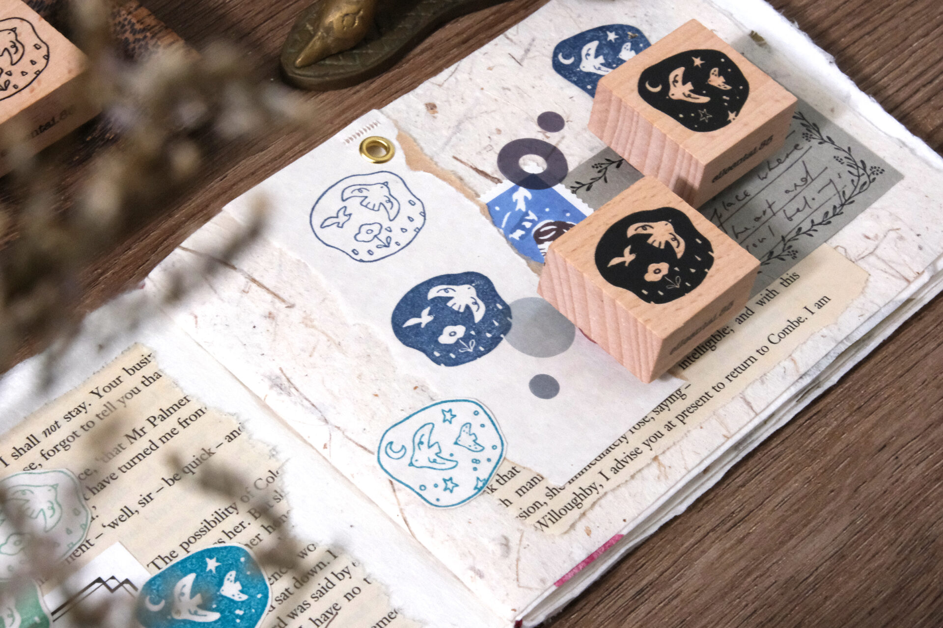 Eileen Tai Rubber Stamps "Birds Day & Night"