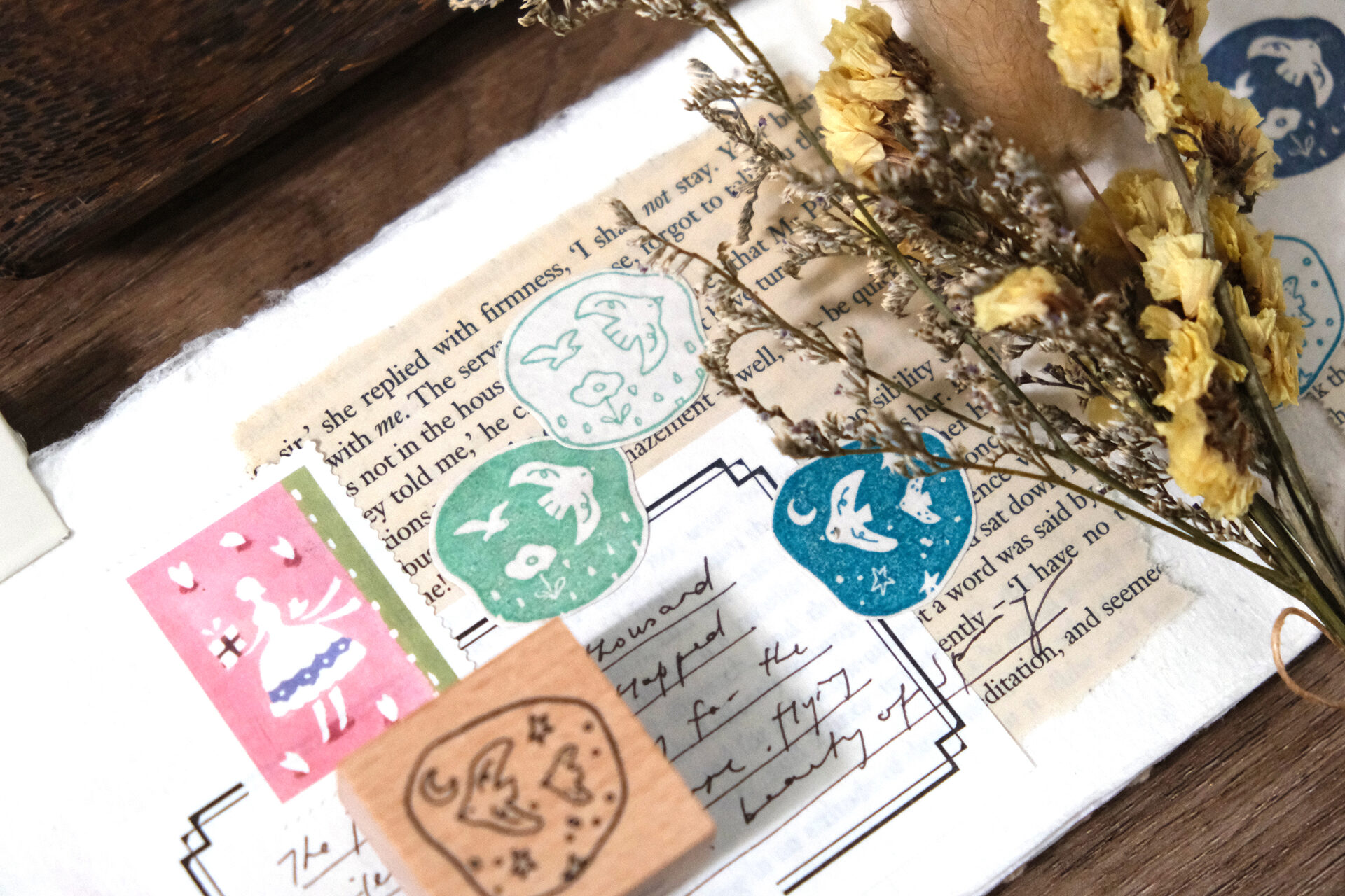 Eileen Tai Rubber Stamps "Birds Day & Night"
