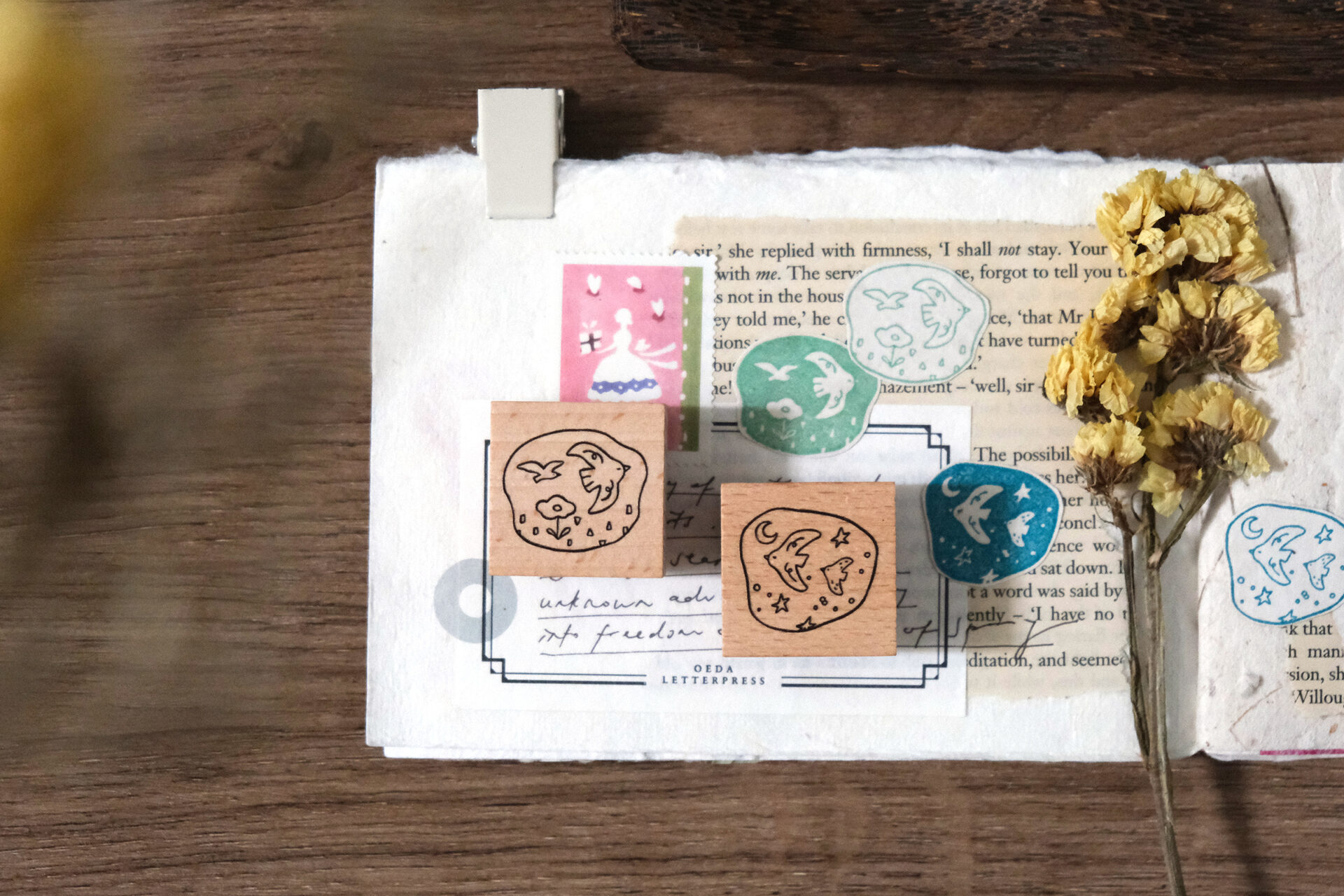 Eileen Tai Rubber Stamps "Birds Day & Night"