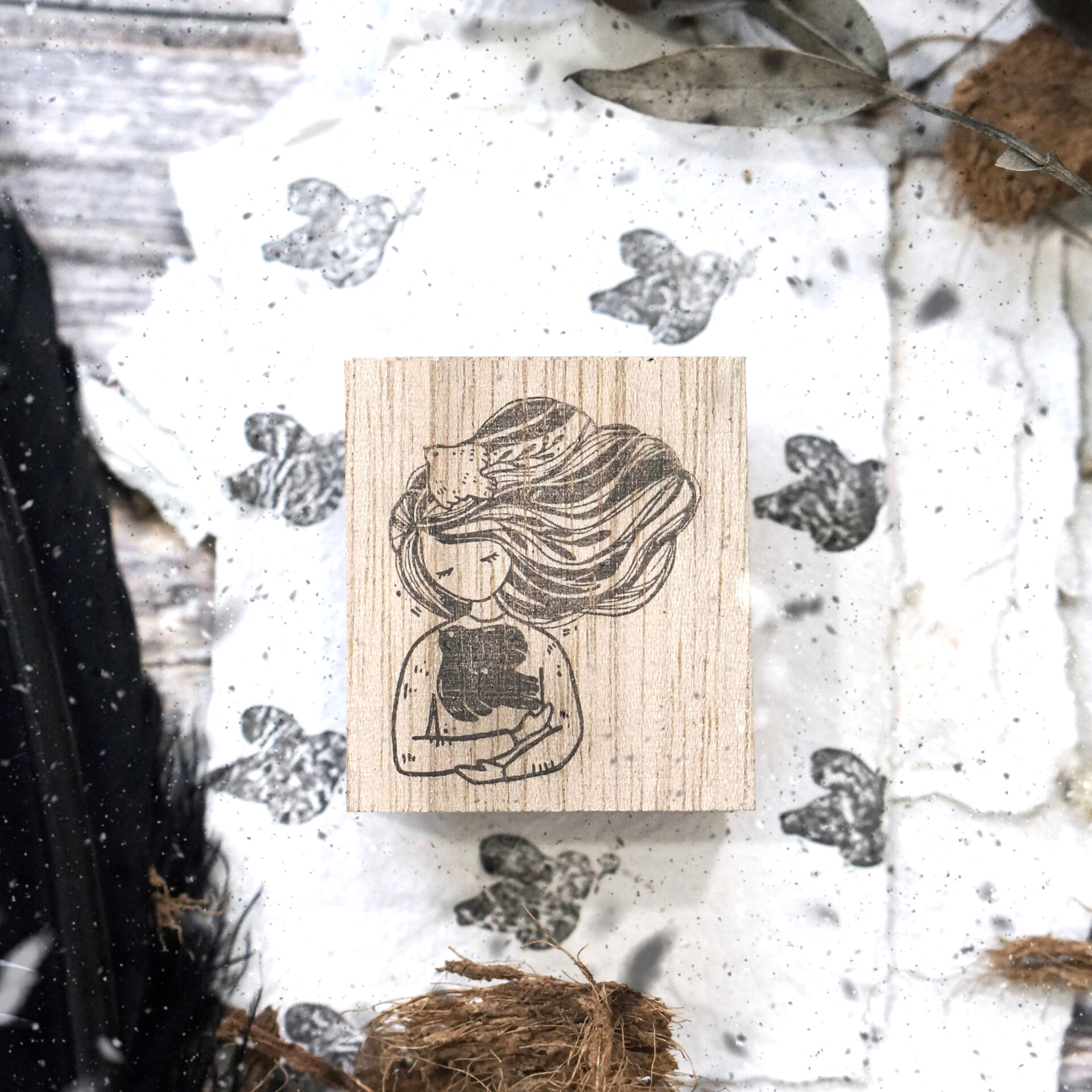 Black Milk Project Rubber Stamps Birds Series II - Comforter