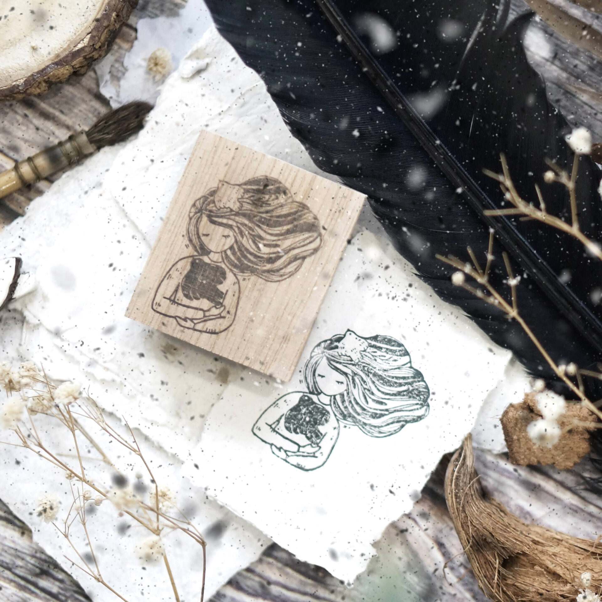 Black Milk Project Rubber Stamps Birds Series II - Comforter