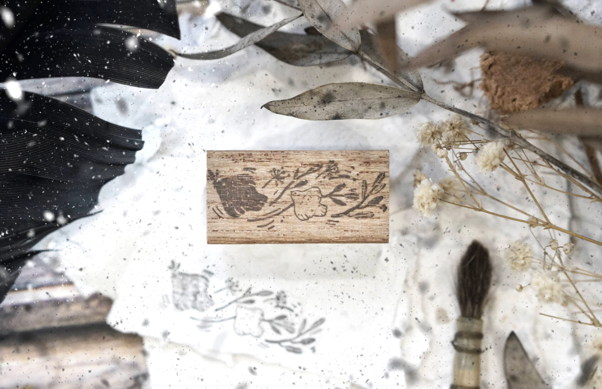 Black Milk Project Rubber Stamps Birds Series II - Birds Ornate