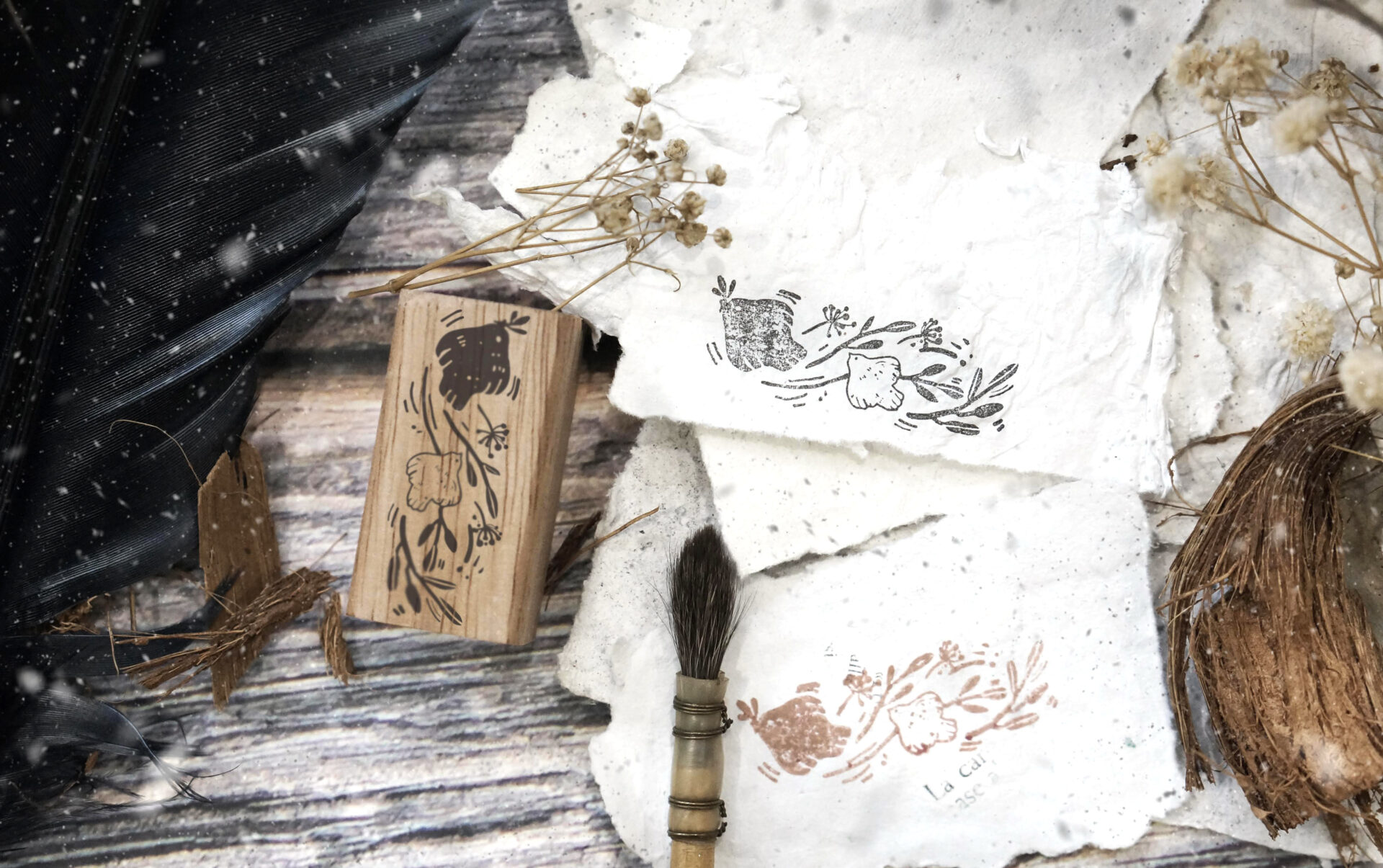 Black Milk Project Rubber Stamps Birds Series II - Birds Ornate