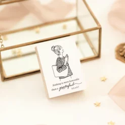 Blinks of Life Rubber Stamp - A Grateful Heart