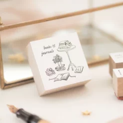 Blinks of Life Rubber Stamp - Books & Journals