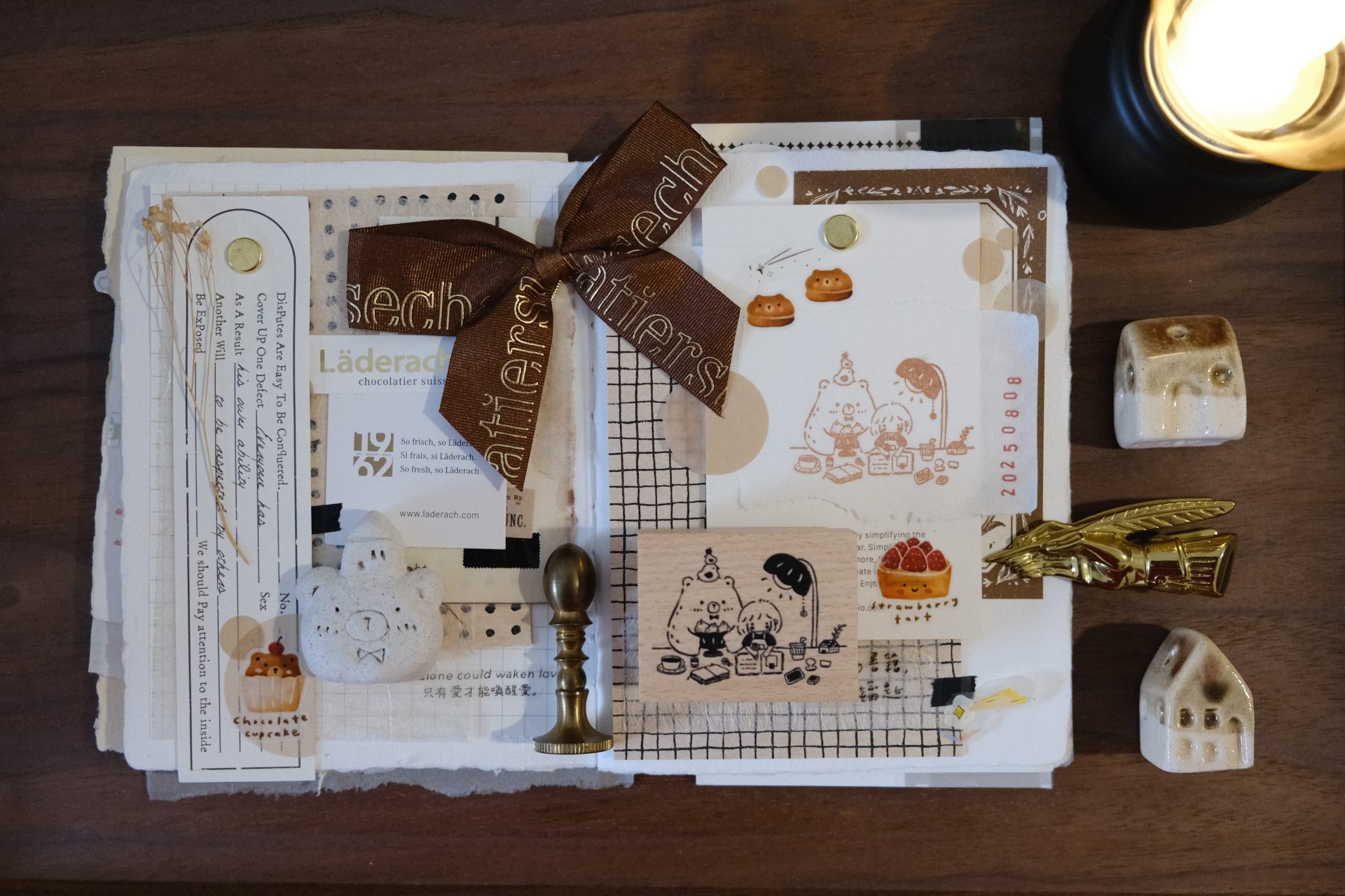 CHECK PRICE Eileen Tai Bear & Girl Blissful Days Rubber Stamp