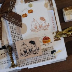 CHECK PRICE Eileen Tai Bear & Girl Blissful Days Rubber Stamp
