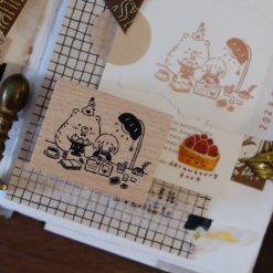 CHECK PRICE Eileen Tai Bear & Girl Blissful Days Rubber Stamp