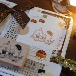 CHECK PRICE Eileen Tai Bear & Girl Blissful Days Rubber Stamp