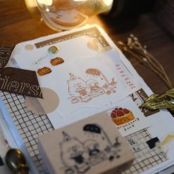 CHECK PRICE Eileen Tai Bear & Girl Blissful Days Rubber Stamp