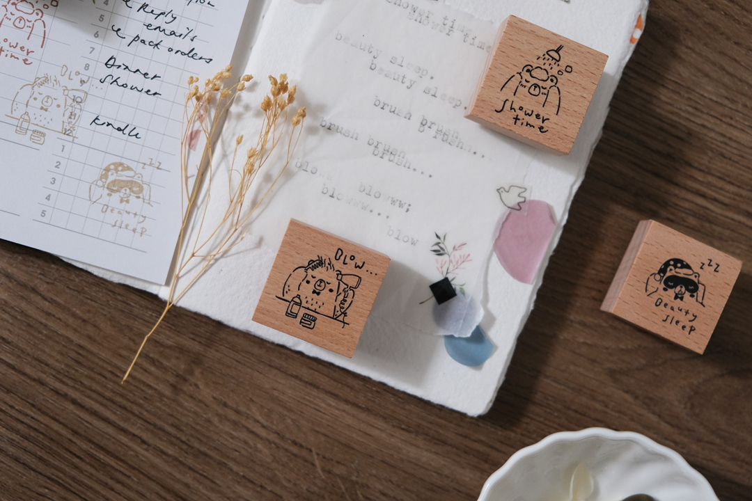 Eileen Tai Beary Ordinary Days II Rubber Stamps