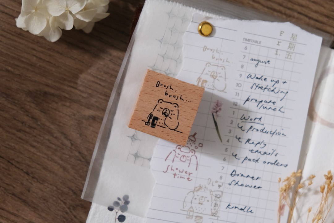Eileen Tai Beary Ordinary Days II Rubber Stamps