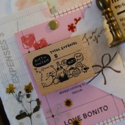 Eileen Tai Bear & Girl Buy or Bye Rubber Stamp