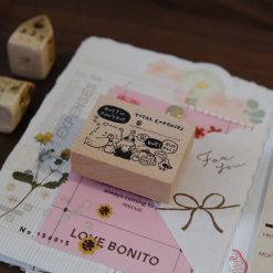 Eileen Tai Bear & Girl Buy or Bye Rubber Stamp