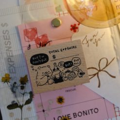 Eileen Tai Bear & Girl Buy or Bye Rubber Stamp
