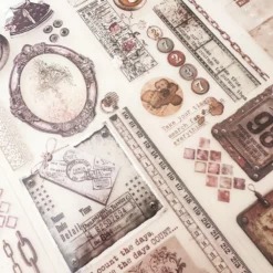Journal Pages PET Tape - Vintage Ephemera