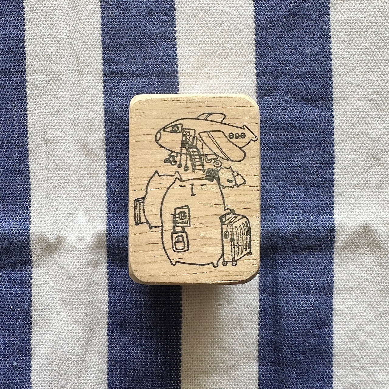 Catdoo Rubber Stamp - Boarding Now - Image 2